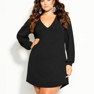 City Chic Black Dress size 16